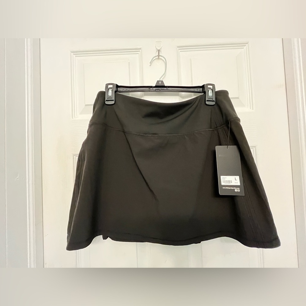 90 Degree by Reflex Black active pleated skort